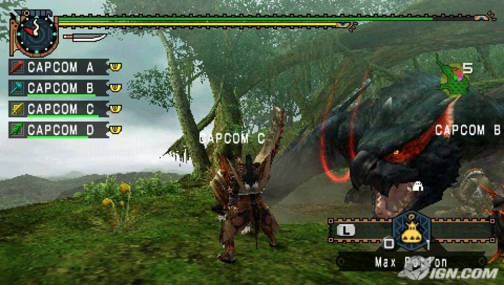 Screenshot ze hry Monster Hunter Freedom Unite - Recenze-her.cz