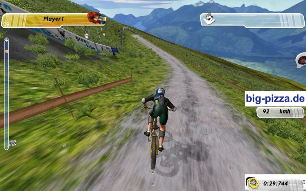 Screenshot ze hry Mountainbike Challenge 09 - Recenze-her.cz