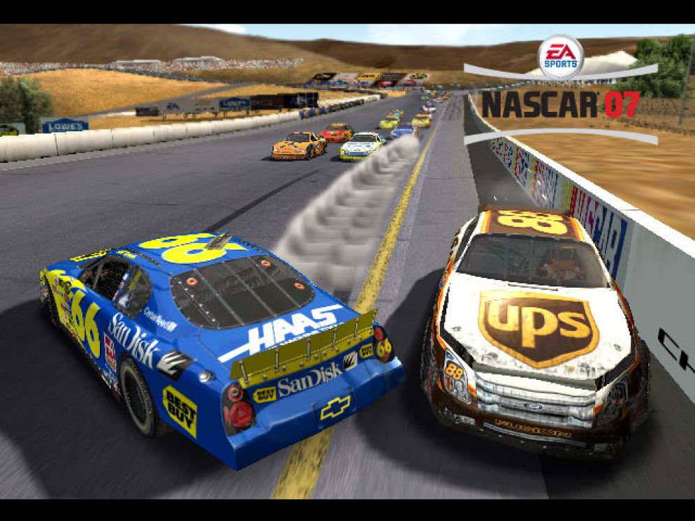 Screenshot ze hry NASCAR 07 - Recenze-her.cz