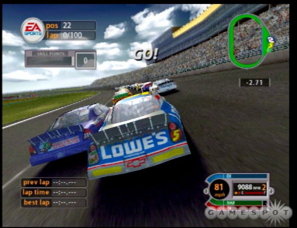 Screenshot ze hry NASCAR 2005: Chase for the Cup - Recenze-her.cz