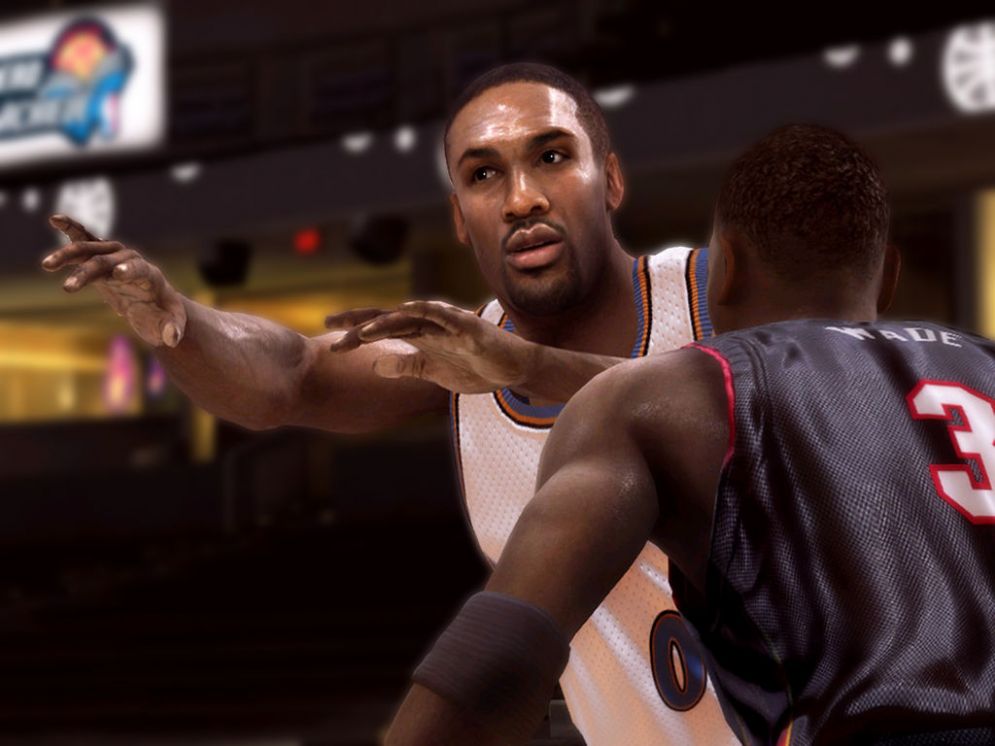 Screenshot ze hry NBA Live 08 - Recenze-her.cz