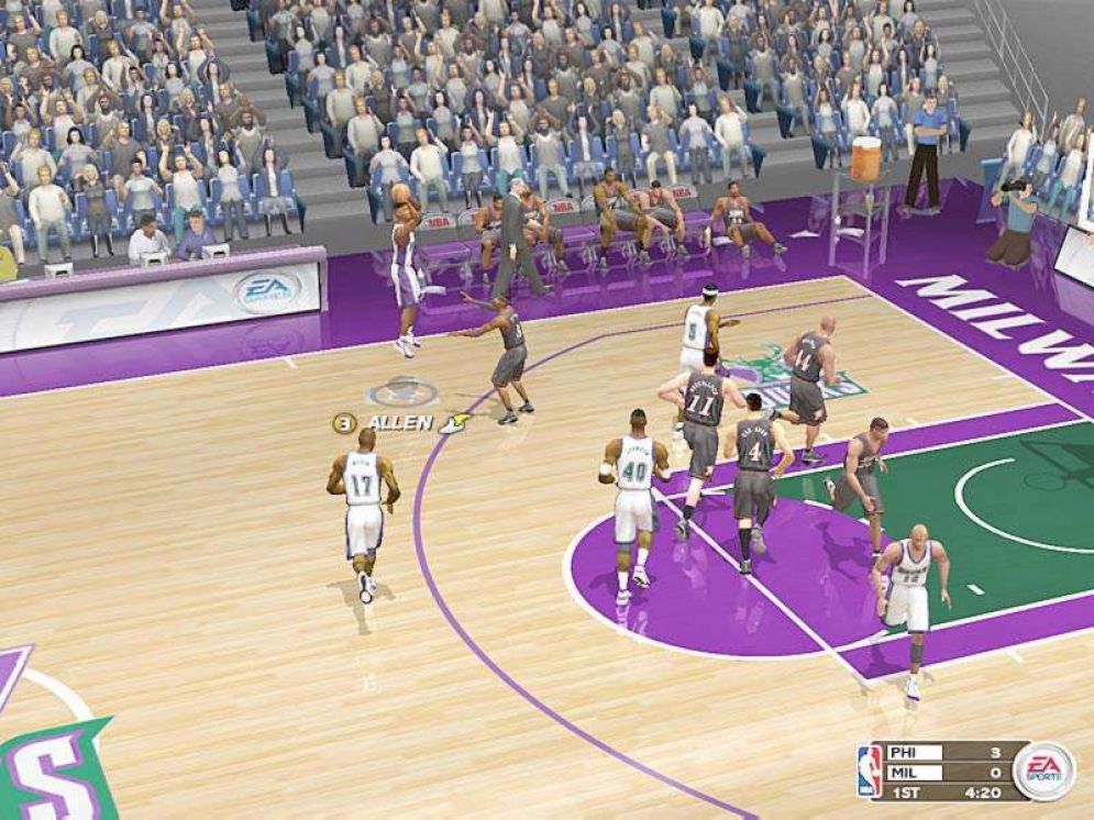 Screenshot ze hry NBA Live 2003 - Recenze-her.cz