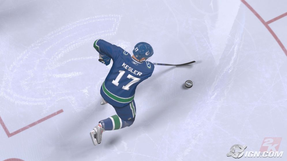 Screenshot ze hry NHL 2K9 - Recenze-her.cz