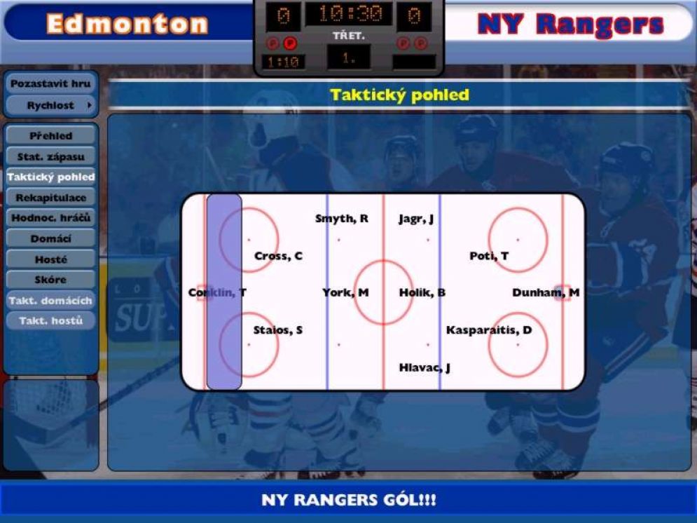 Screenshot ze hry NHL Eastside Hockey Manager - Recenze-her.cz