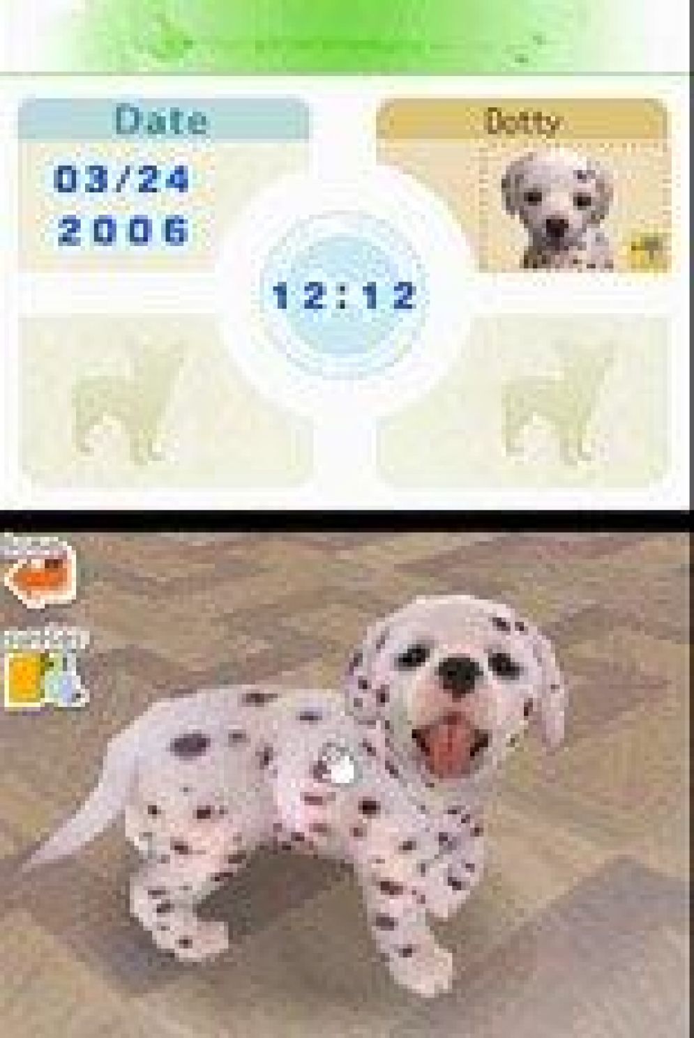 Screenshot ze hry Nintendogs - Recenze-her.cz