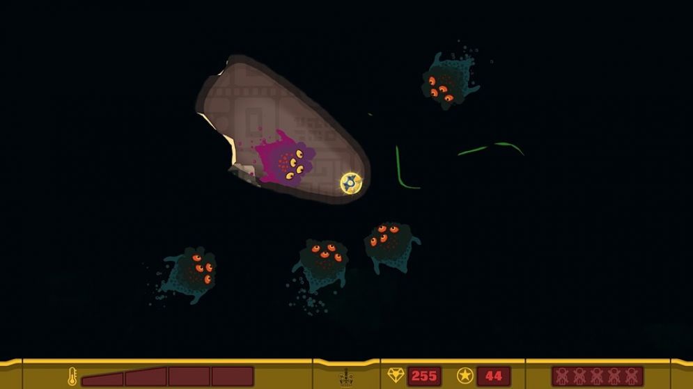 Screenshot ze hry PixelJunk Shooter 2 - Recenze-her.cz