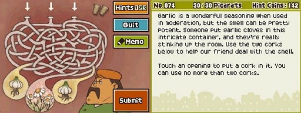 Screenshot ze hry Professor Layton and Pandoras Box - Recenze-her.cz