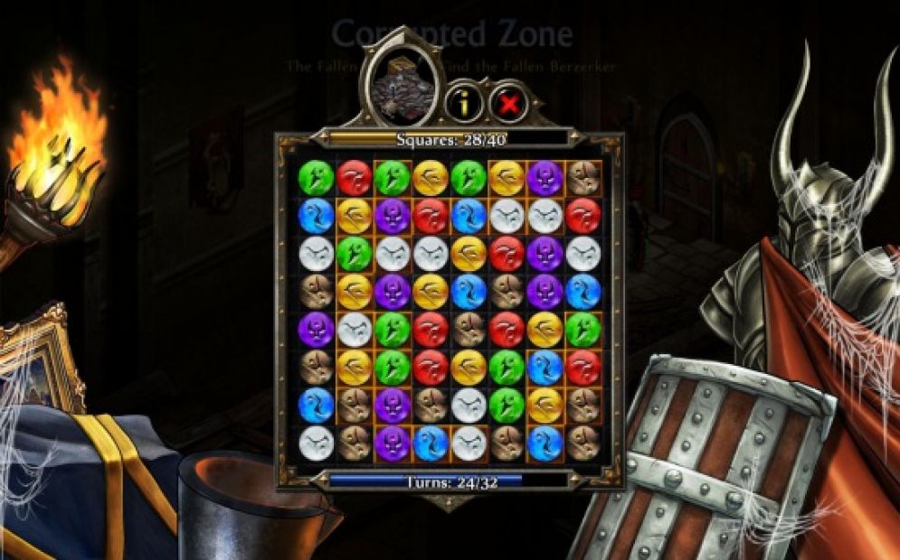 Screenshot ze hry Puzzle Quest 2 - Recenze-her.cz