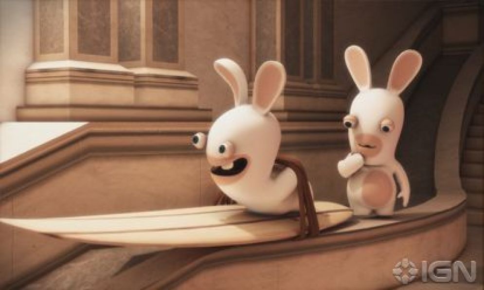 Screenshot ze hry Rabbids 3D - Recenze-her.cz