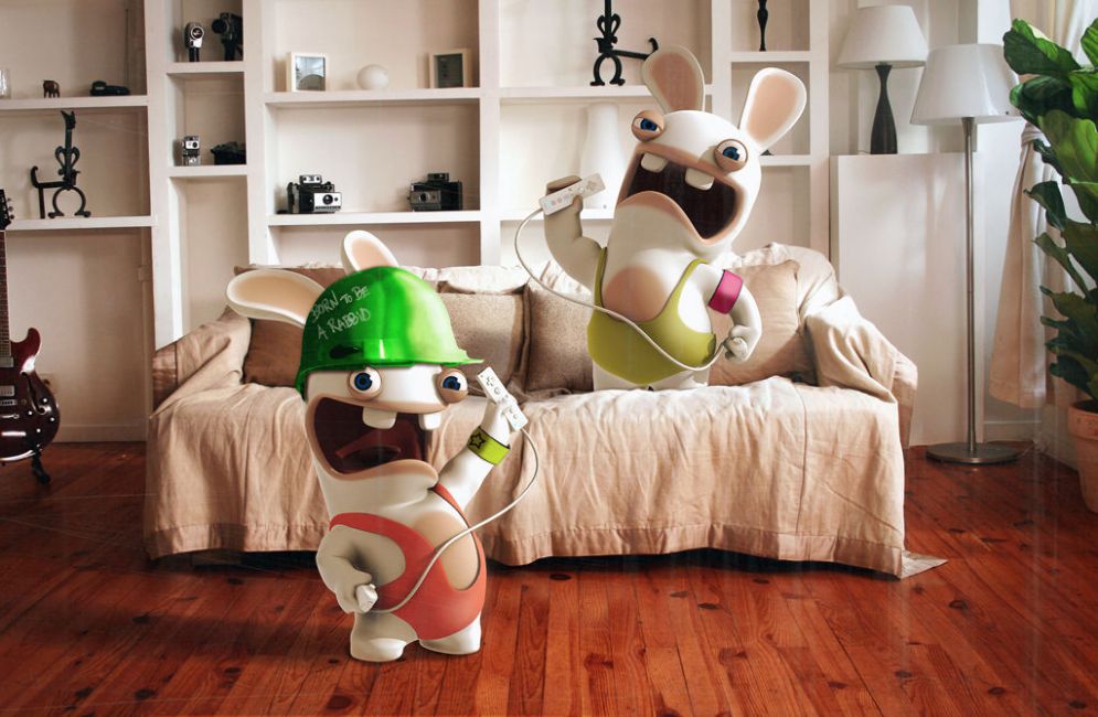 Screenshot ze hry Rayman Raving Rabbids TV Party - Recenze-her.cz