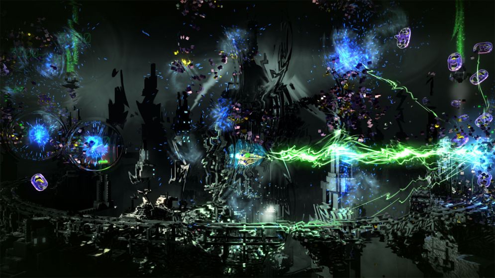 Screenshot ze hry Resogun - Recenze-her.cz