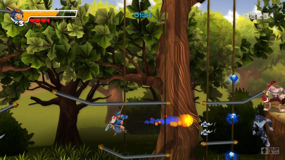 Screenshot ze hry Rocket Knight - Recenze-her.cz