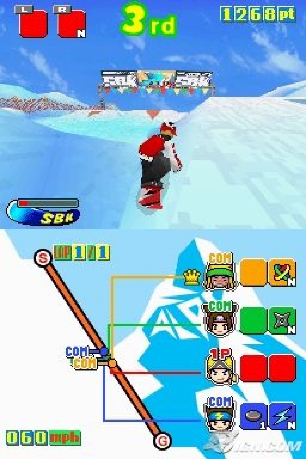 Screenshot ze hry SBK: Snowboard Kids - Recenze-her.cz