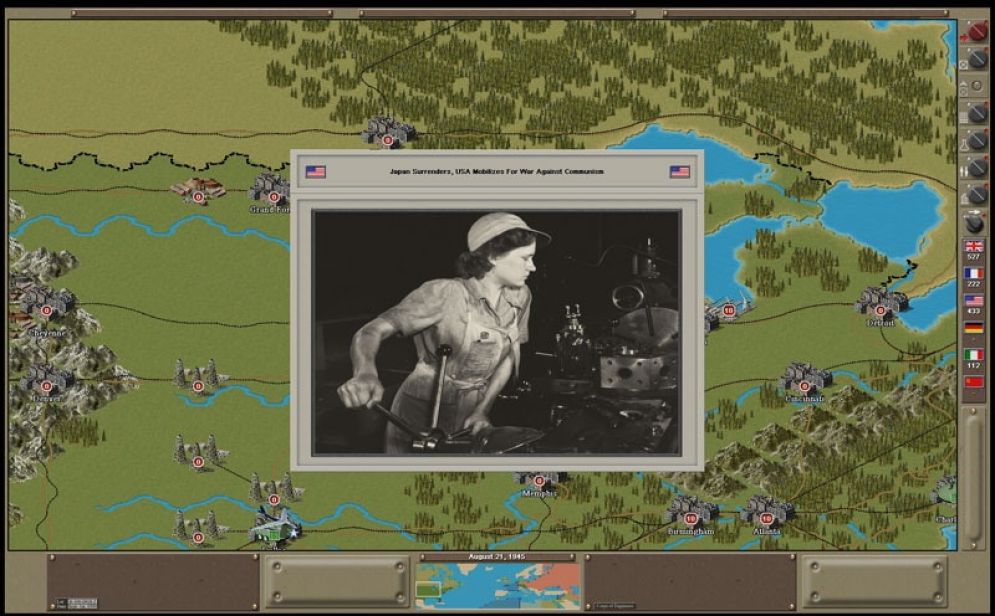 Screenshot ze hry Strategic Command 2: Patton Drives East - Recenze-her.cz