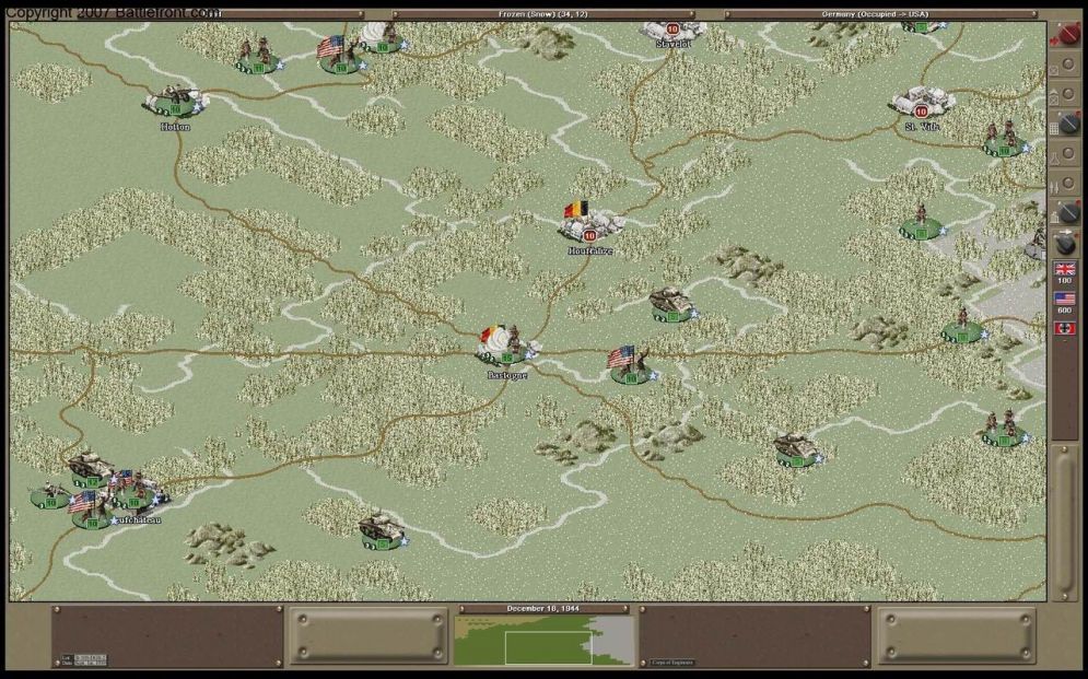 Screenshot ze hry Strategic Command 2: Weapons and Warfare - Recenze-her.cz