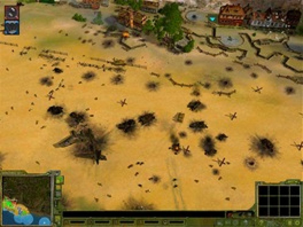 Screenshot ze hry Sudden Strike: Normandy - Recenze-her.cz