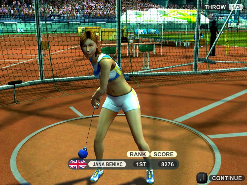 Screenshot ze hry Summer Athletics 2009 - Recenze-her.cz