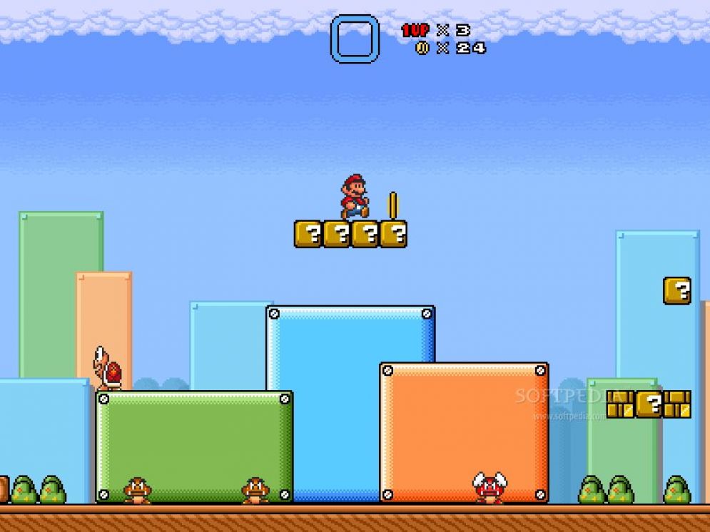 Screenshot ze hry Super Mario Bros X - Recenze-her.cz