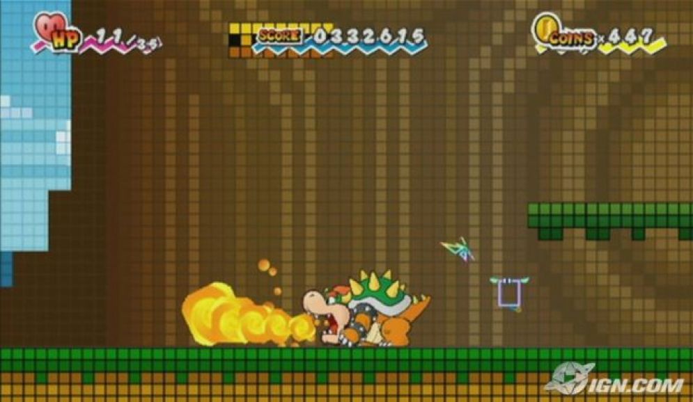 Screenshot ze hry Super Paper Mario - Recenze-her.cz