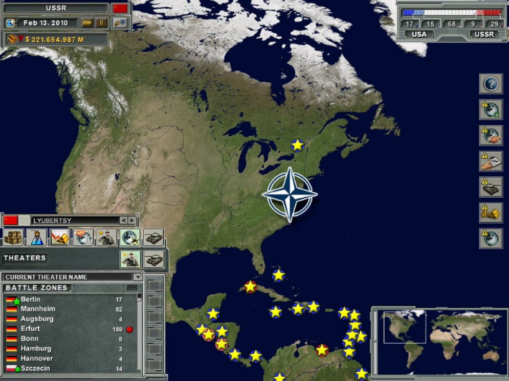 Screenshot ze hry Supreme Ruler: Cold War - Recenze-her.cz