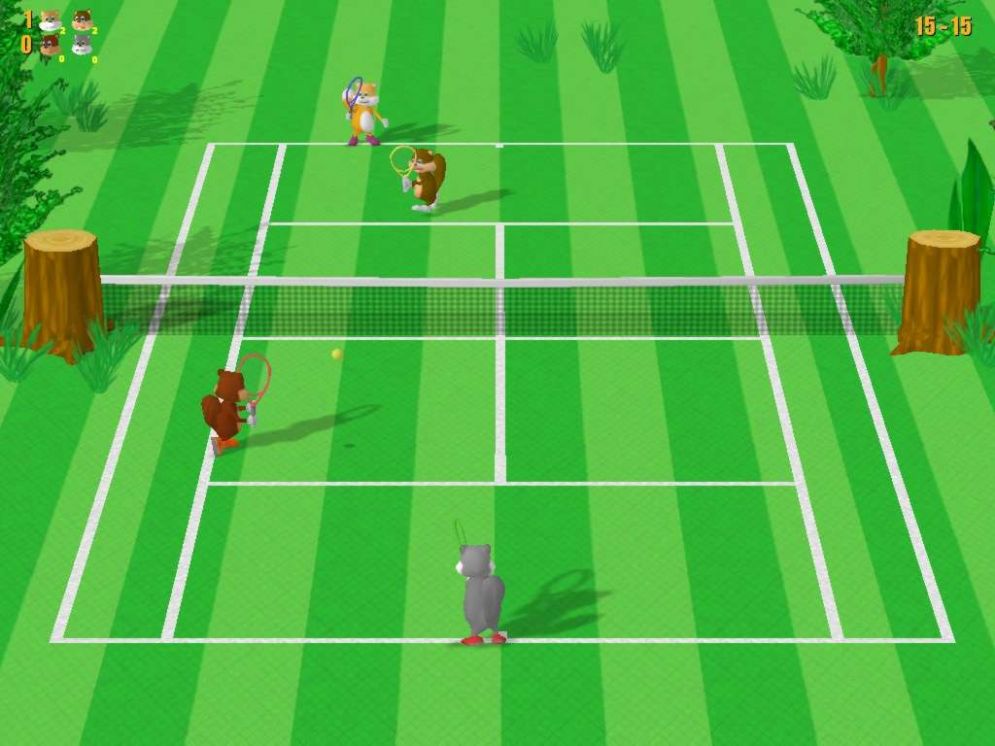 Screenshot ze hry Tennis Critters - Recenze-her.cz