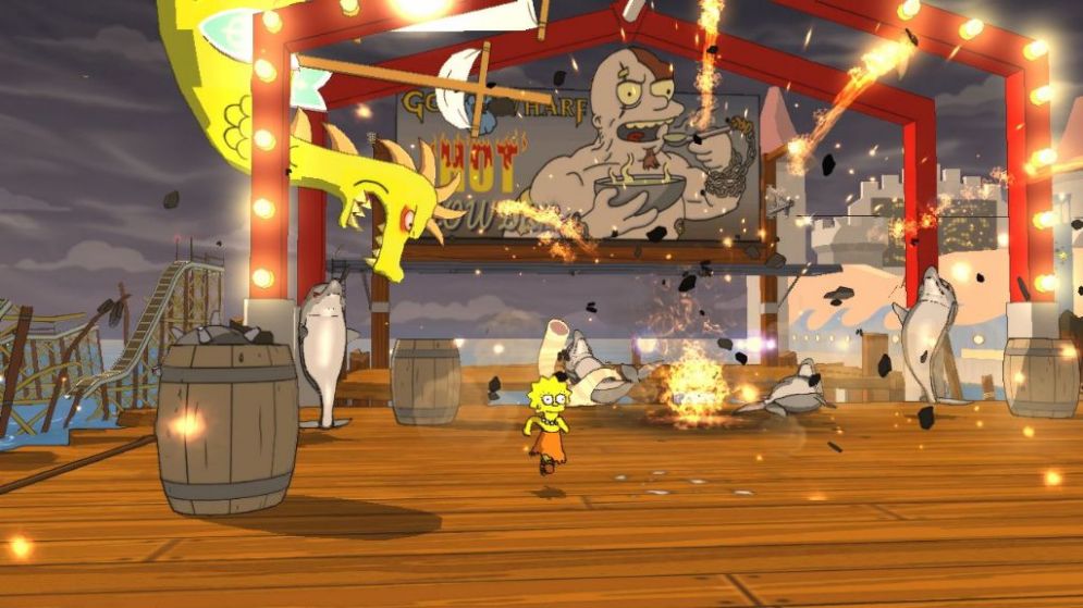 Screenshot ze hry The Simpsons Game - Recenze-her.cz