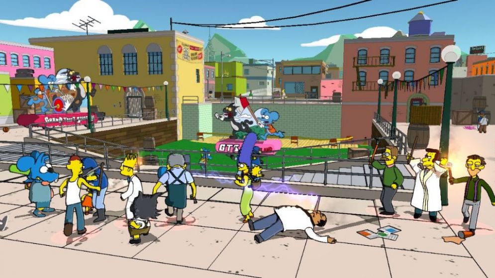 Screenshot ze hry The Simpsons Game - Recenze-her.cz