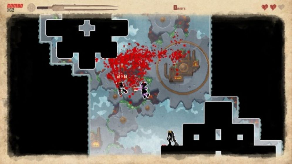 Screenshot ze hry They Bleed Pixels - Recenze-her.cz