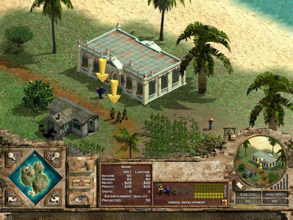 Screenshot ze hry Tropico - Recenze-her.cz