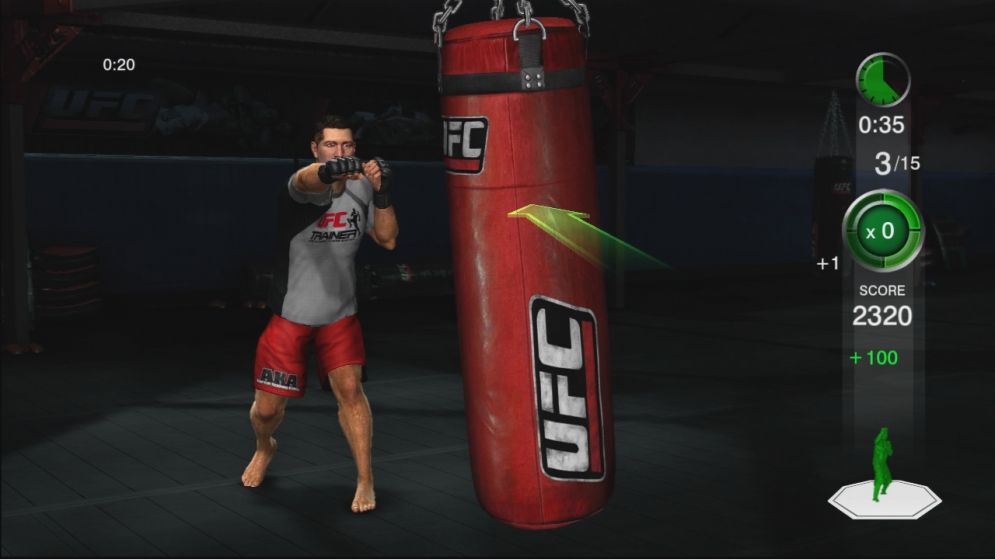 Screenshot ze hry UFC Personal Trainer - Recenze-her.cz