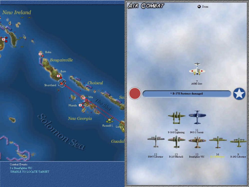 Screenshot ze hry Uncommon Valor: Campaign for the South Pacific - Recenze-her.cz