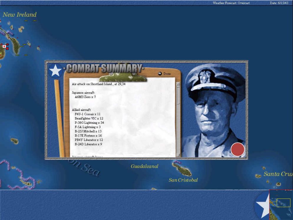 Screenshot ze hry Uncommon Valor: Campaign for the South Pacific - Recenze-her.cz