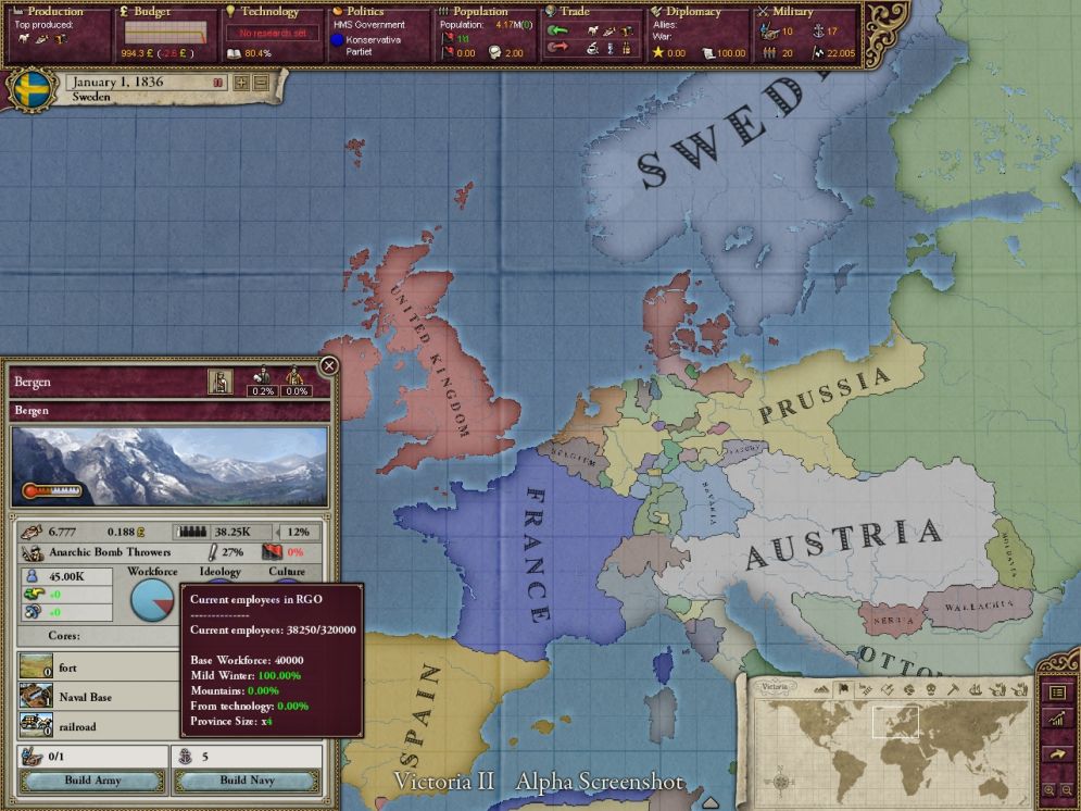 Screenshot ze hry Victoria II - Recenze-her.cz