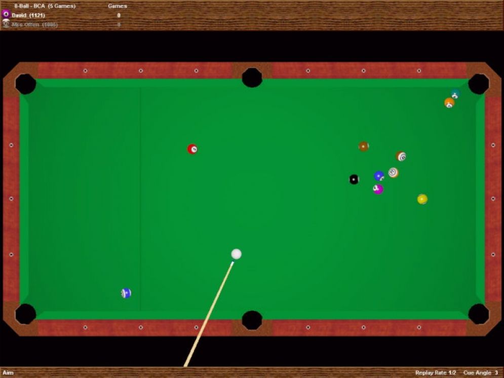 Screenshot ze hry Virtual Pool Hall - Recenze-her.cz