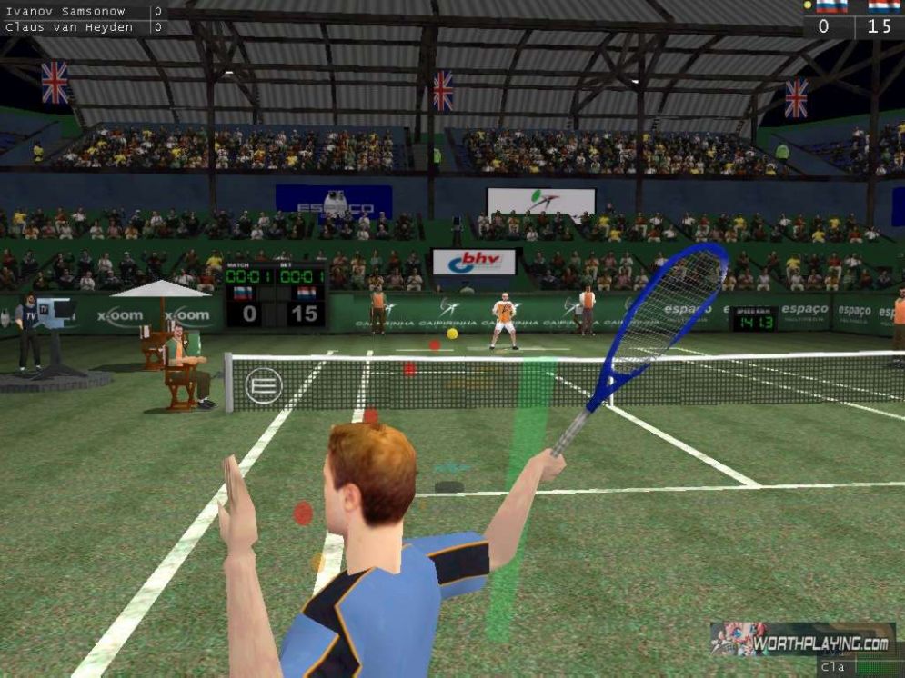 Screenshot ze hry World Championship Tennis - Recenze-her.cz