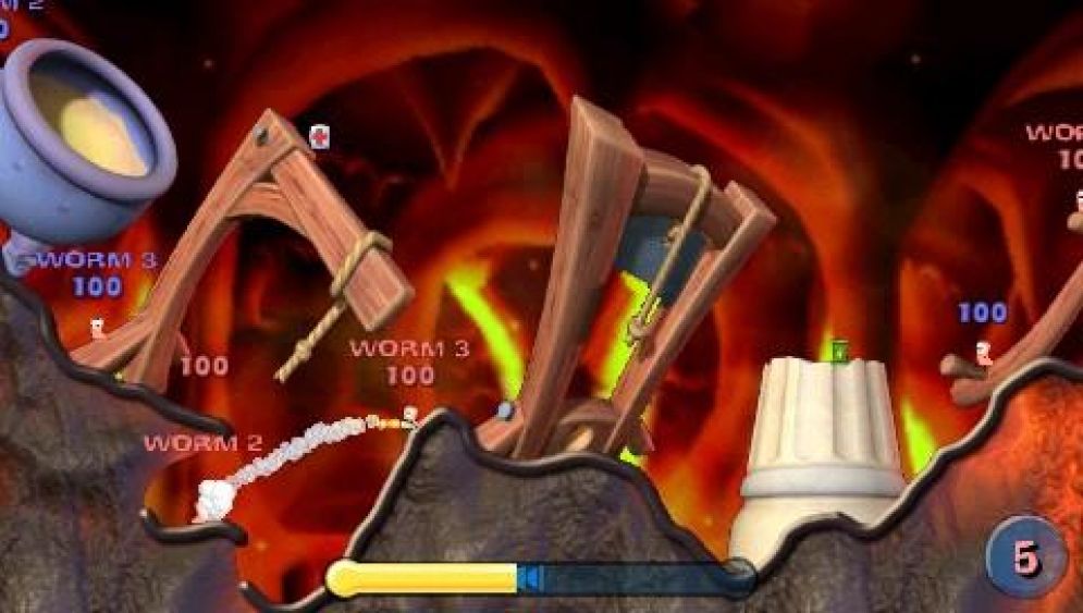 Screenshot ze hry Worms: Open Warfare - Recenze-her.cz