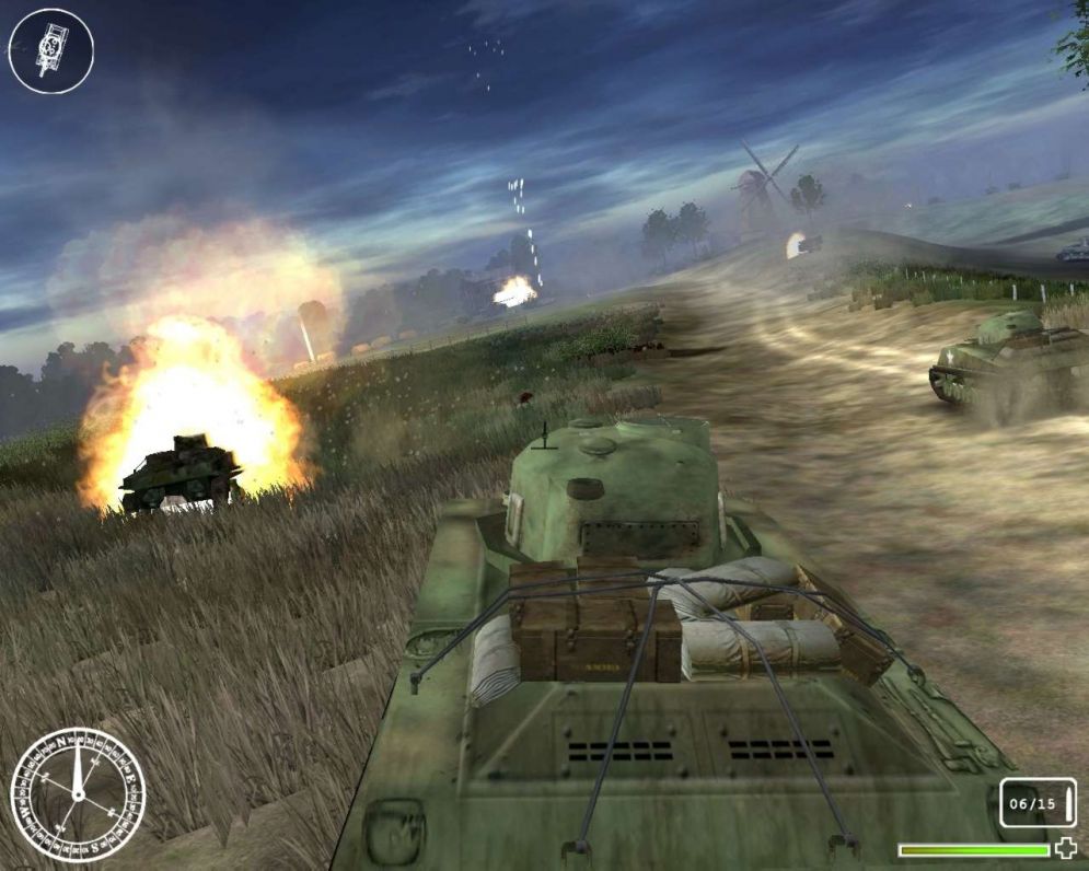 Screenshot ze hry WWII Tank Commander - Recenze-her.cz