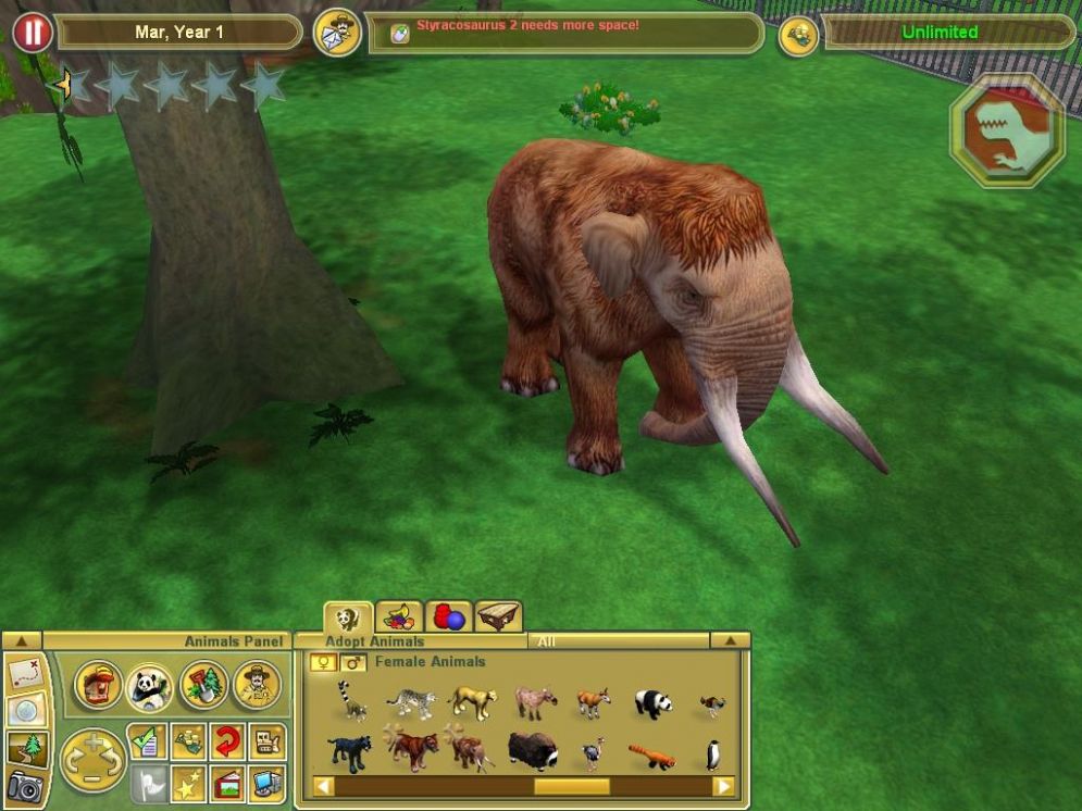 Screenshot ze hry Zoo Tycoon 2: Extinct Animals - Recenze-her.cz